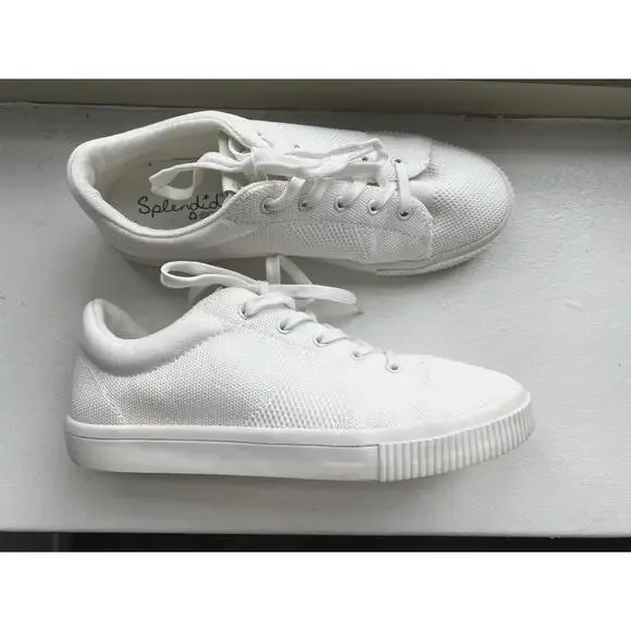 SPLENDID Eco 8 M Womens White Liberty Toe Platform Athletic Sneakers Shoes - Picture 4 of 8